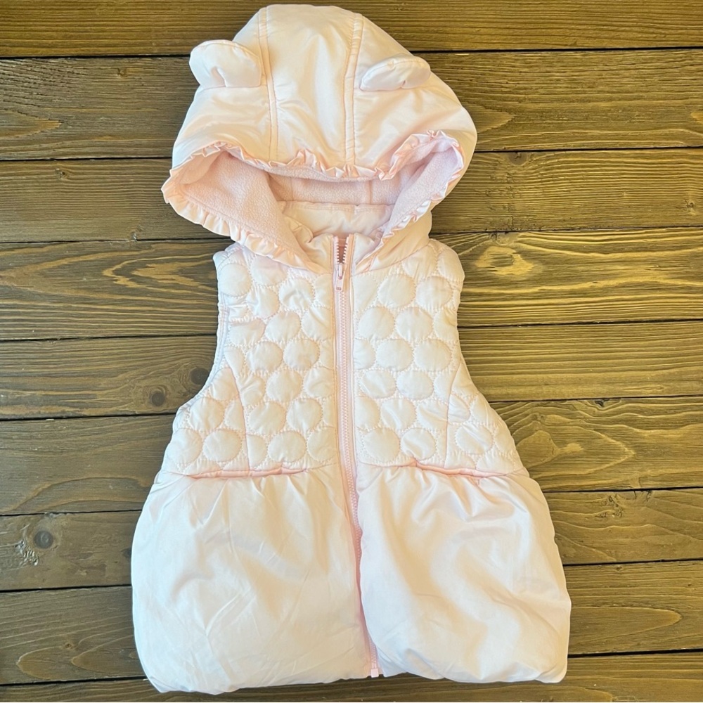 Kids Pink Quilted Pajama Vest